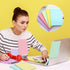 TaoBary 10 Pack Lined Sticky Notes, 500 Sheets (50/Pad), 5 x 8 Inch Colorful Self Stick Notes for Office Home Supplies