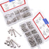 Hilitchi 420pcs M2 M3 Stainless Steel Hex Socket Head Cap Screws Nuts Assortment Kit with Box