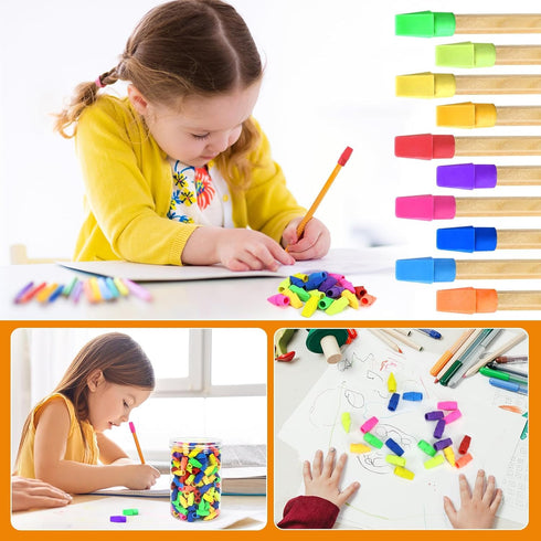 PRALB 1000 Pcs Chisel Shape Pencil Top Eraser Bulk, Toppers for Pencils, Party Favors Games Prizes