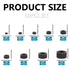 NINDEJIN 326 M2 M2.5 M3 M4 M5 M6 M8 M10 M12 Set 9 pcs Metric Black Hex Nuts Assortment Kit Assorted Metric Hardware
