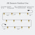 26 Commercial Brightech Glow LED String Lights - Ft Grade Patio Lights with Brass Accents - Outdoor Waterproof Globe
