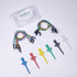Test Lead Set, Mini Grabber Test Hook Clips Silicone Jumper Wires for Electrical Testing, 60 V, 3A (18PCS)