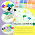 Swpeet 305Pcs Assortment Kit of Colorful Push Pins Tacks, 1/8 inch Ball Round Head and 7/10 inch Map Flag Tacks