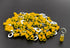 ANGSTROM 1/4" Insulated Bolt Ring Terminals, Electrical Crimp Connectors, 100pcs (12-10ga Yellow)