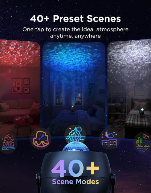 40+ 18 Govee Star Light Projector with Ocean Wave Ripple Effects, Works with Matter,Alexa and Google Assistant, Scene