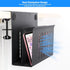 Desk Side Storage, Under Desk Laptop Mount with Hanging File Organizer and Magnetic Pen Holder for Office