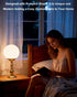 3000K Office-2Pack(Gold Lightdot Globe Table Lamp for Bedroom Mid Century Modern Small Desk Lamp Warmwhite Cute