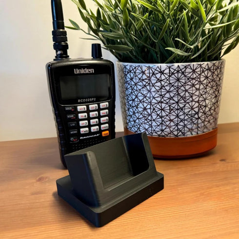 Aunt Lo's Supply Co BC125AT BCD325P2 10 Stand for Bearcat - Secure Desk Mount Handheld UHF Radio, Police Scanner