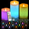 NICEME Rechargeable Color Changing Candles with Remote Timer USB Cable 3PCS LED