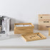 Soul & Lane Set of 3 Kraft Paper Document Storage Boxes, Versatile Organizer for Home & Office, Stackable for Files