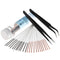 3D Printer Nozzle Cleaning Tool Kit with 27pcs Accessories, 0.4mm 0.35mm Needles, Tweezers, and Drill Bits