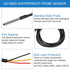 Weewooday 4 Sets DS18B20 Temperature Sensor Module Kit, Waterproof Digital Stainless Steel Probe, -55 to +125 Degrees