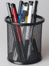 Nicunom 12 Pack Metal Mesh Pen Holder, Round Pencil Cup for Desk Organizer, Black