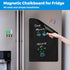 CUHIOY Magnetic Black Dry Erase Board for Fridge 17x11'', Small Kitchen Refrigerator Magnet for Grocery List and To Do