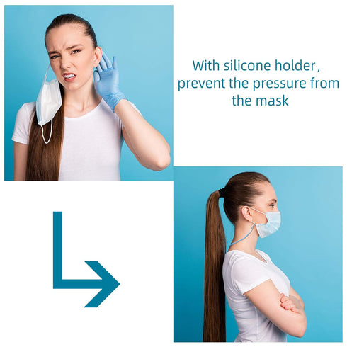 12 Patelai Pcs Silicone Dental Bib Clips Colorful Napkin Clips Bib Holder Dentist Napkin Chain Neck Chain with Lanyard