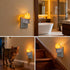 Lystaii 2 Pack 0-100LM Dimmable Flameless Candle Night Lights Night Lights with Light Sensor Plug into Wall Candle