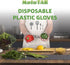 100 pcs Plastic Disposable Gloves, One Size Fits Most