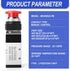 TAILONZ PNEUMATIC 1/4”NPT Push Button 5 Way 2 Position Automatic Reset Pneumatic Control Mechanical Valve