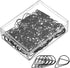 YOKIVE 100 Pcs Drop-Shaped Paper Clips, 1-Inch Black for Keeping Desk Neat, Great for Art, Daily Use