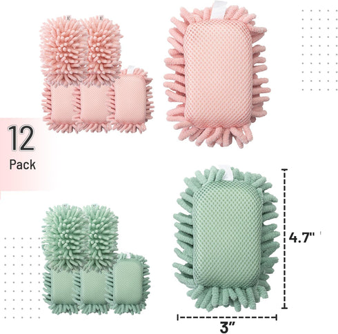 Mr. Pen- Microfiber Shag Whiteboard Eraser, 12 Pack, Washable Microfiber Whiteboard Eraser, Dry Erase Eraser, Dry Eraser, White Board Eraser, White Board Erasers Dry Erase, Dry Board Eraser by Mr. Pen