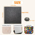 Large Gray Felt Pinboard Bulletin Boards, 12"x12"-1/2" Thick Cork Board with Push Pins & Dowel Pins