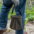 Klein Tools 5143 Canvas Tapered-Bottom Bag - Made of No. 10 Canvas, Two Interior Pockets and Snap Clip