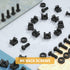 50 PACK M6 x 16mm Rack Mount Cage Nuts, Screws, Washers for Server Cabinet, Includes Self-Locking Cable Ties