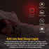 YUNLEX 4 Pack 0% 3-Level Red Night Light with Dusk to Dawn Sensor, Eye-Care Reflected Glow, Blue Light True Red LED