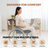 HUGSNUG Tailbone Donut Pillow Seat Cushion with Washable Cover Pain Relief Cushion for Postpartum Anti-Slip Sciatica
