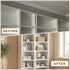 8 Pack Seamless Fuutreo Bookcase Connector Compatible with IKEA Billy Bookshelf, Shelf Aligner and Straightener