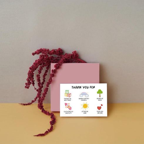 SuperShunhu Funny Thank You Card for Teachers, Appreciation Card for Nursery Teacher, Teachers Day Card, Birthday Card