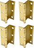 QCAA Three Fold Shutter Hinge, Half Surface for Shutter, Cabinet, Furniture, 2-1/2"