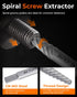 Set, 7PCS Set, Screw Extractor Easy Out Screw Extractor Stripped Screw Extractor for Removing Damaged Screws, Broken