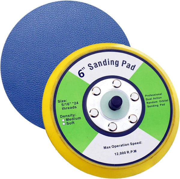 PSA Sanding Pads for Dual Action Air Sander, 6 inch