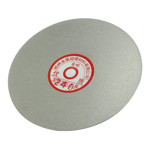 uxcell 6-inch Grit 240 Diamond Coated Flat Lap Wheel for Grinding Sanding Polishing Disc