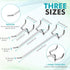 200 Pieces Pegboard Hooks - Stainless Steel Display Peg Hooks for Garage Home Wall Tool Storage Organizer