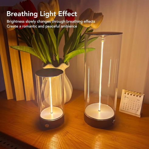flexman Dimmable Bedside Night Light, Touch USB Charging Minimalist LED Table Lamp for Bedrooms, Bedside Tables