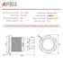 APIELE 19mm Momentary Push Button Switch - On Off Stainless Steel with 12V LED Angel Eye Head