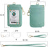ID Badge Holder with Lanyard Wallet, PU Leather ID Badge Card Holder with 1 Clear ID Window, 4 Credit Card Slots, 1 Cash Coin Slot and Neck Lanyard,Phone Holder, Ring Key Chain (Green) by bolimoss
