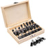 UTRUSTTO Router Bits 1/4 Inch Shank 15 Pieces, Tungsten Carbide 1/4" Router Bit