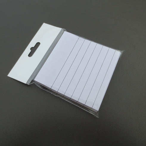 White Sticky Notes Lined 3x3 inches, 12 Pads/Pack, 100 Sheets/Pad, Self-Stick Note Pads with Lines, Office Supplies