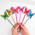 Leery 12 Pieces 3D Butterfly Ballpoint Pens, 0.5mm Random Black Ink for School Office Supplies Home Decor