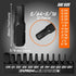 TEKPREM 24-Piece Metric & SAE Hex Bit Set with Magnetic 1/4" Screwdriver Bit Driver and Storage Box