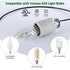 E12 E12 Bulb E12 Bulb (10-Pack) Socket,Ceramic Chandelier Socket Lamp Holder,Light Socket with Wire Lead