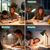 CWTRAY 3 Desk Lamp, LED Desk Lamps for Home Office, Eye-Caring Desk Light, Color Modes Reading Light, Wood Table Lamps