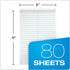 TOPS Spiral Steno Books, 6" x 9", Gregg Rule White Paper, 80 Sheets, 4 Books Per Pack
