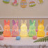 Generic 3D Easter Hollow Rabbit Lamp Bunny Lighted Figurine Print Hollow Out Bunny Lamp Light up Easter Rabbit Statues