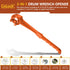 Drum Wrench 2Packs - Aluminum Gallon Bung Wrench for Opening 10-55 Gallon Drums, Fits 2 inch and 3/4 inch Plugs