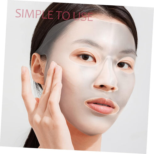ELAYARD 3pcs Silicone Facial Mask Covers Moisturizing Steam Beauty Mask Covers for Use