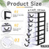 Thyle 2 Pcs Plastic Drawers Organizer, Mini Stackable Storage Organizer Containers for Desktop, Classroom, Black
